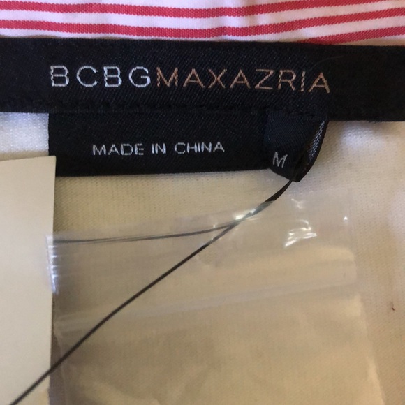 BCBG MAXAZRIA White Long Sleeve Shirt M NWT - Picture 9 of 15